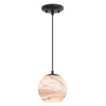 Matte Black Art Glass Mini Pendant Ceiling Light L713
