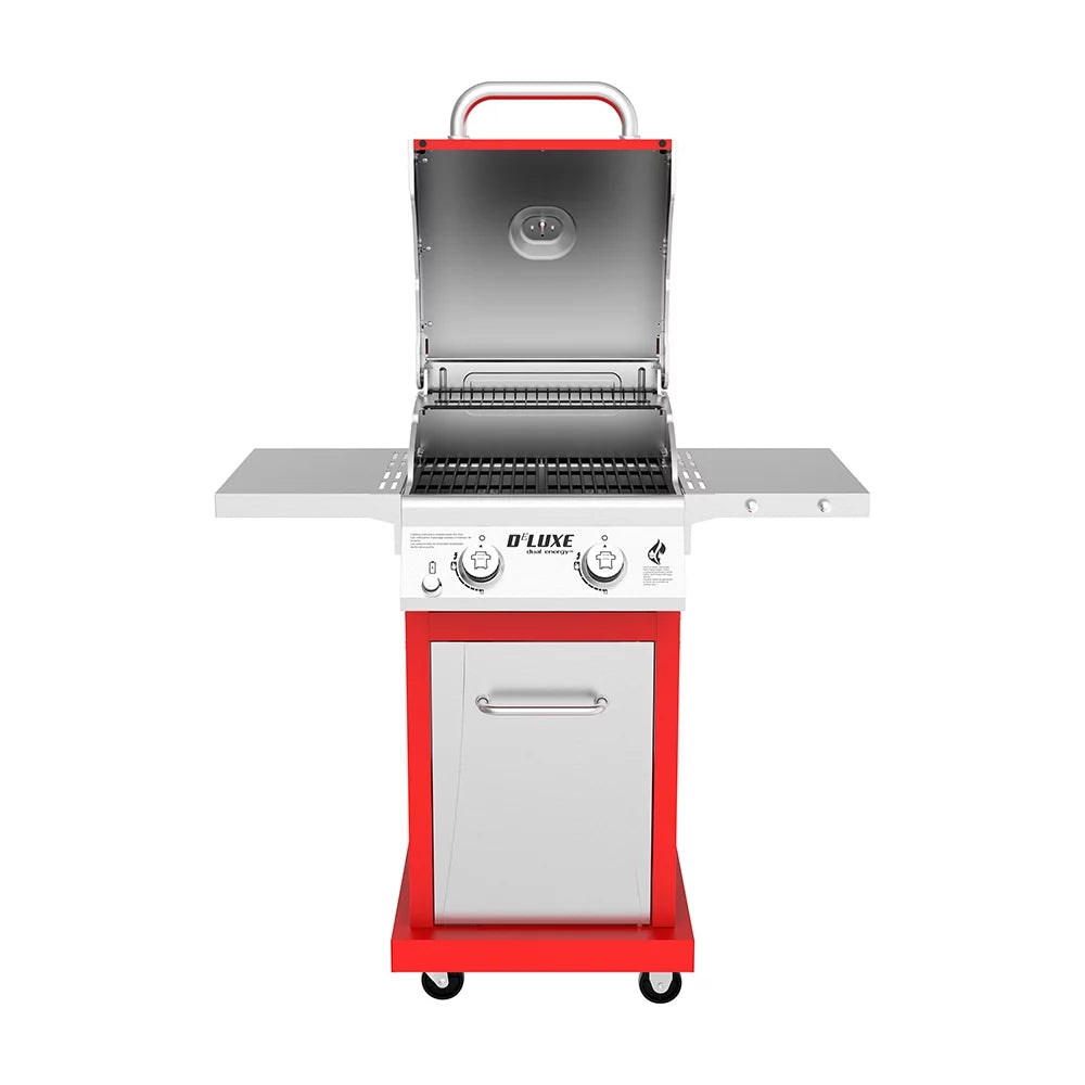 2-Burner Propane Gas Grill with 2 Foldable Shelves L1421
