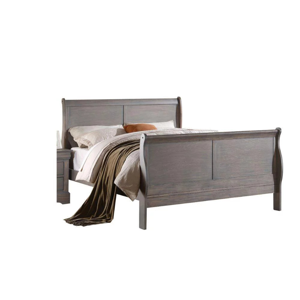 Antique Gray Full 6pcs Bedroom Set S1313