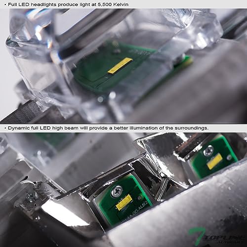 Compatible With 2015-2017 Ford F150 Black Housing Full LED Sequential Projector Headlights S40885