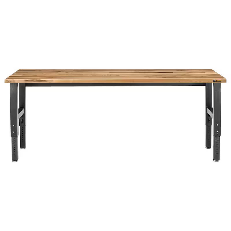 Adjustable Height Birch Top Workbench I392112