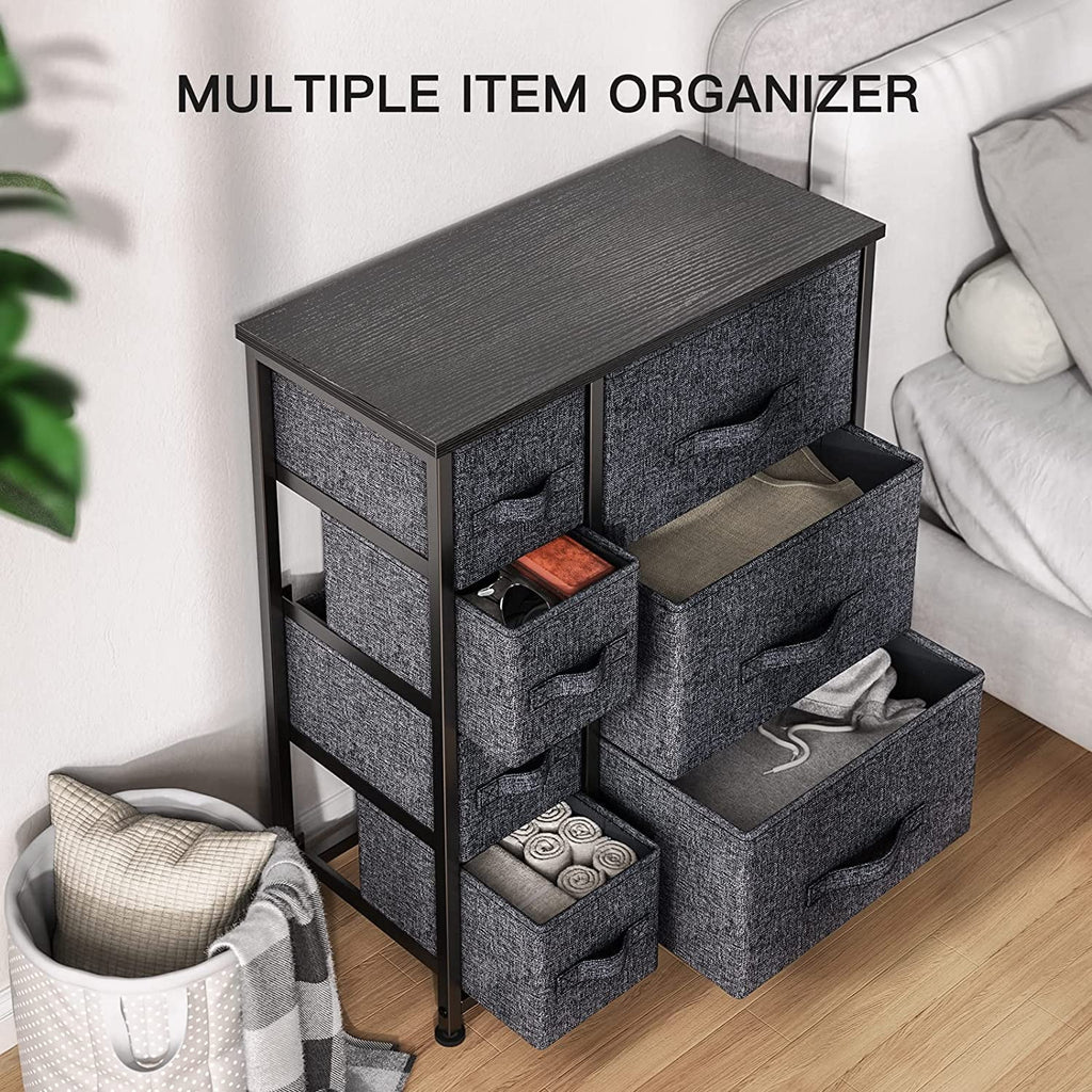 7 Drawer Fabric Dresser with Steel Frame P65521