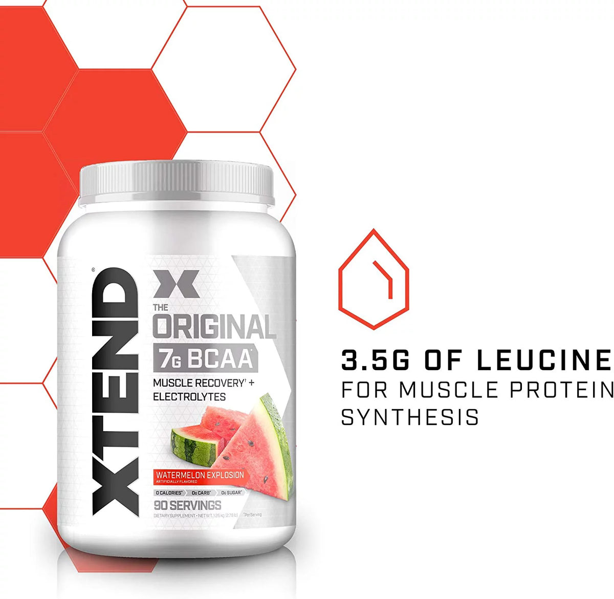 BCAA Powder Watermelon Electrolytes 90 Servings K69177