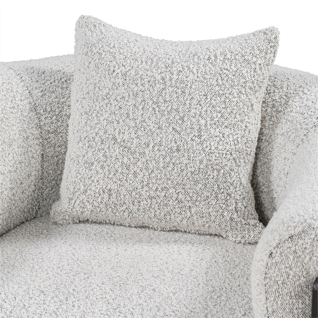 Gray Boucle Fabric Accent Chair Z532358