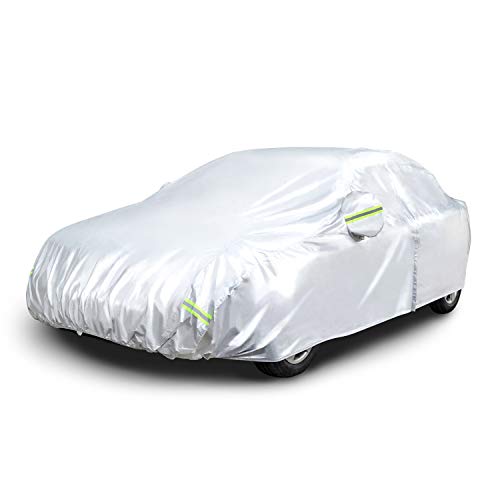 Silver Weatherproof Car Cover 150D Oxford K3594
