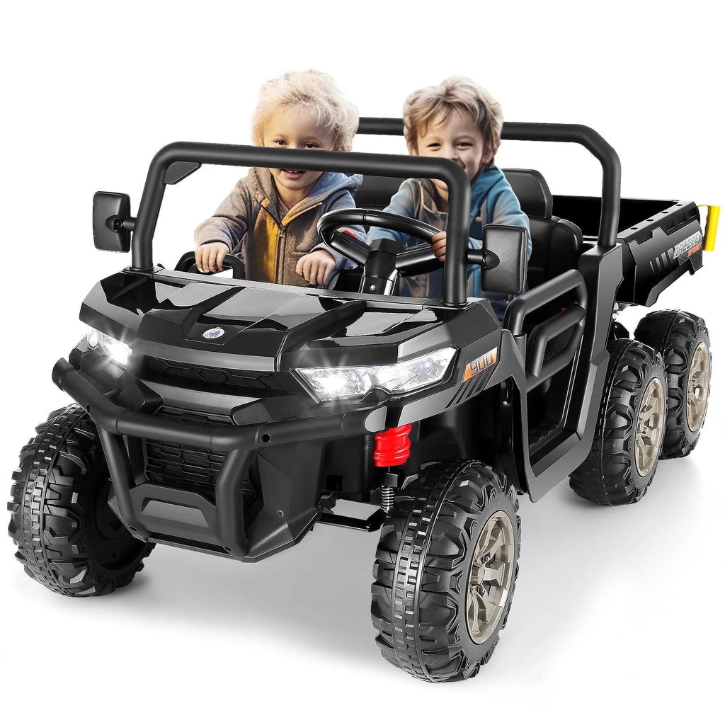 24 V 4WD 2 Seater 6-Wheel Ride on Dump Truck Car with Remote Control Y6146