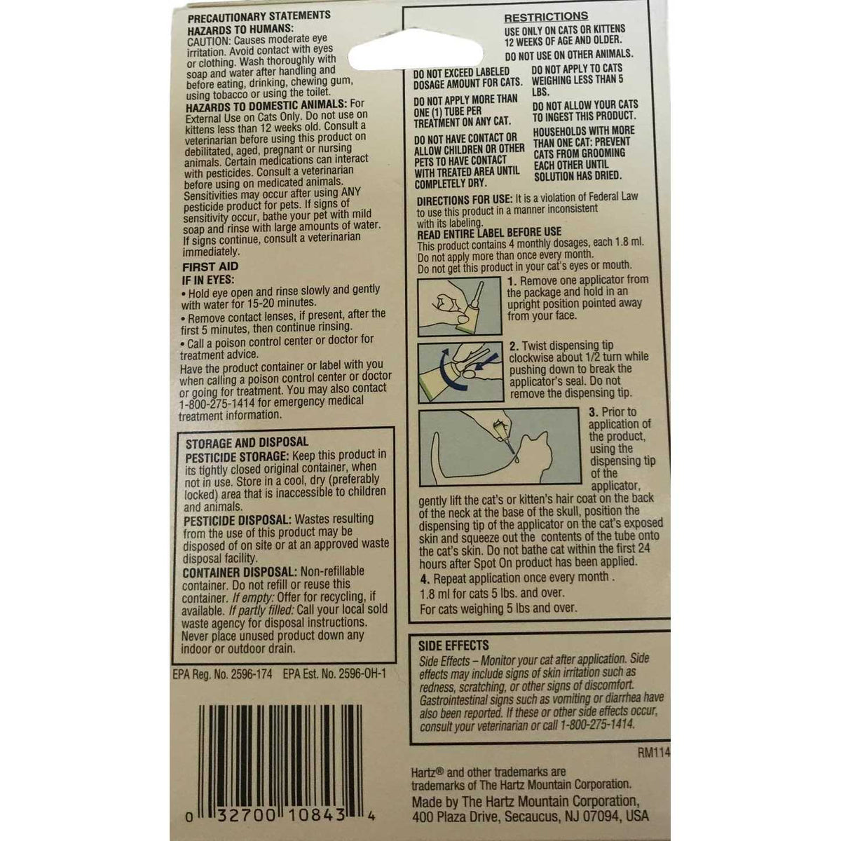 Flea & Tick Prevention For Cats H462653