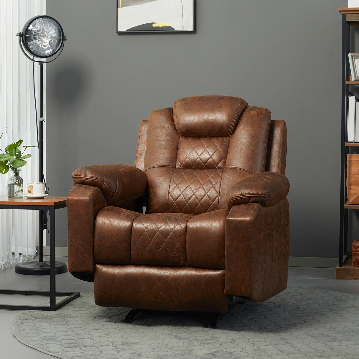Brown Manual Recliner Chair T13534