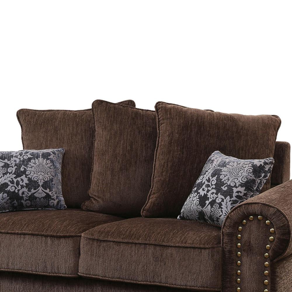 Brown Loveseat M54779