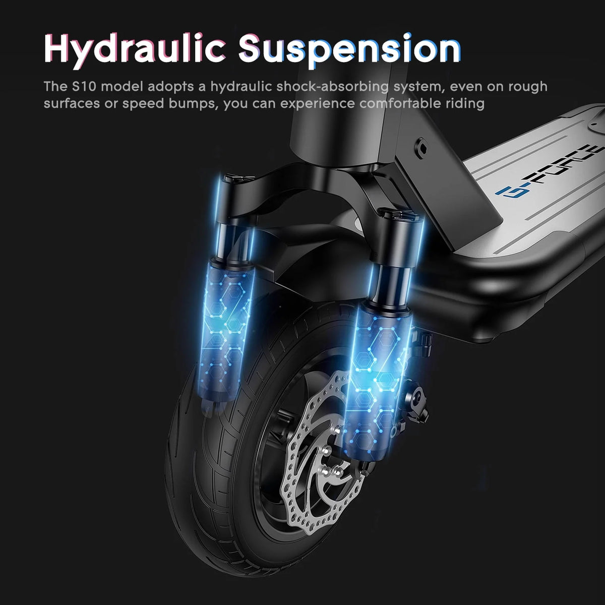500W Foldable Electric Scooter with 10 Fat Tires O73162
