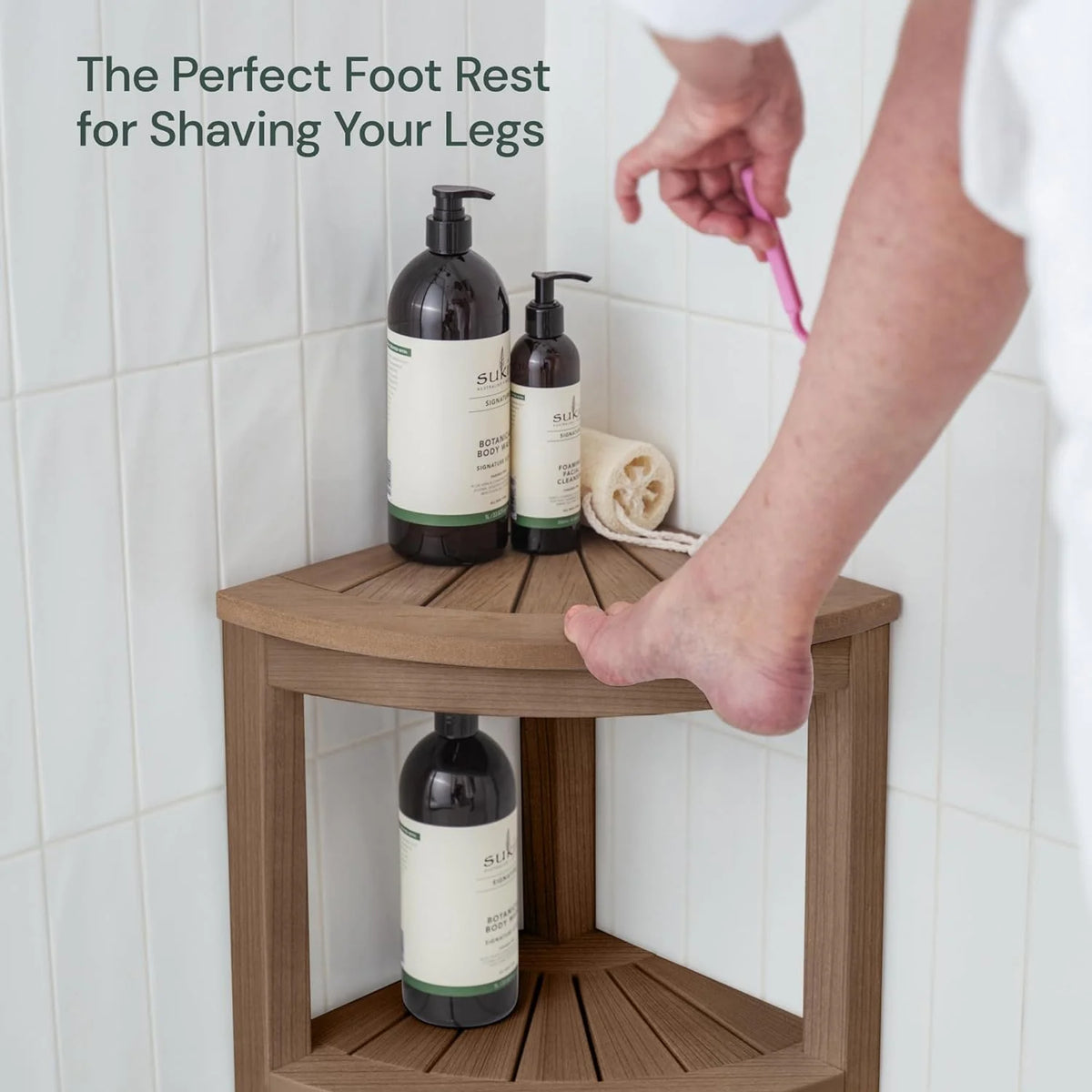 Waterproof Heavy Duty Corner Shower Stool M53181