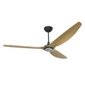 84 Ceiling Fan with Caramel Aluminum Blades and Black Finish Q5974