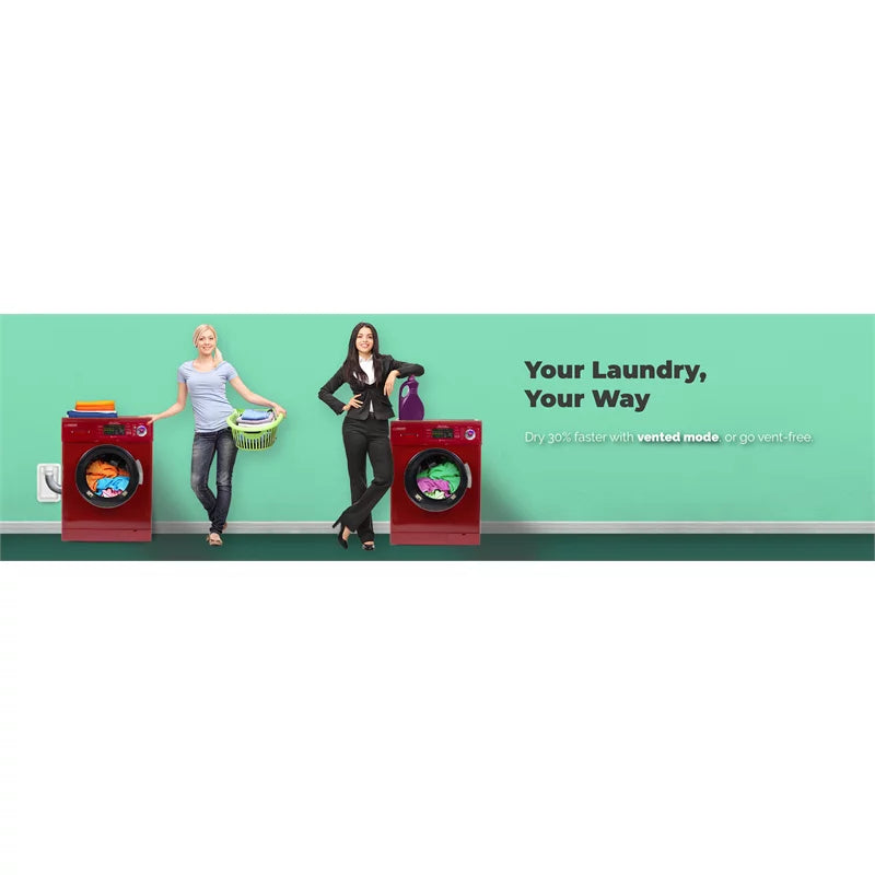 110V Vented/Ventless 13 lbs Combo Washer Dryer X9444