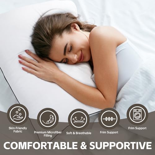 King Size Cooling Microfiber Pillows Set of 4 Q538293
