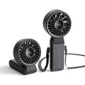 Handheld Fan High-Power Motor LED Display 5000mAh Rechargeable Foldable Black G36960