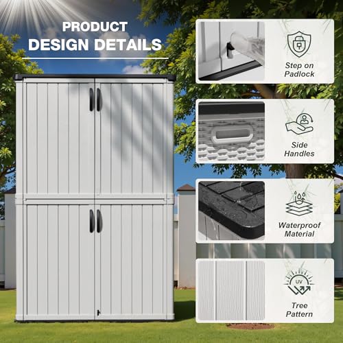 27 Cu.ft Resin Outdoor Storage Shed N7866