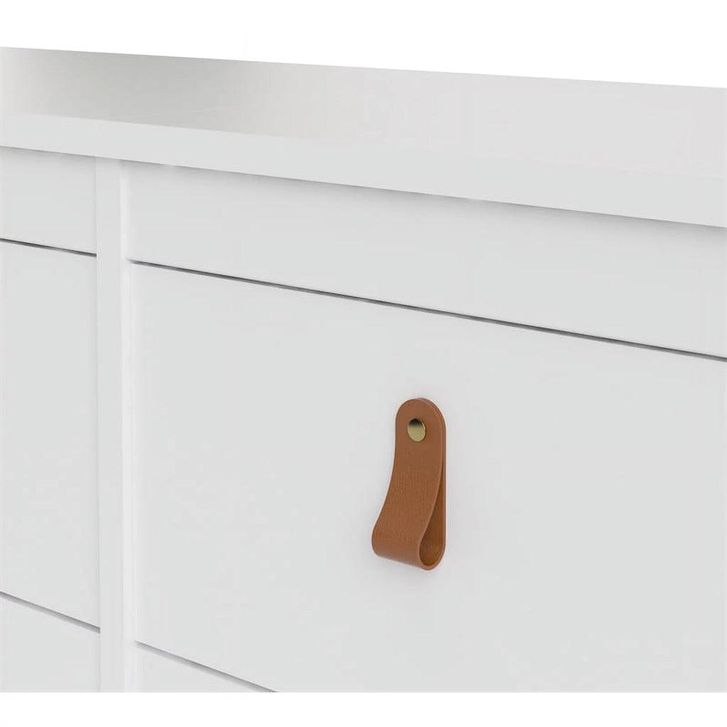 White 8 Drawer Engineered Wood Dresser E271