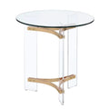 23 Inch Round Glass Top End Table S383961