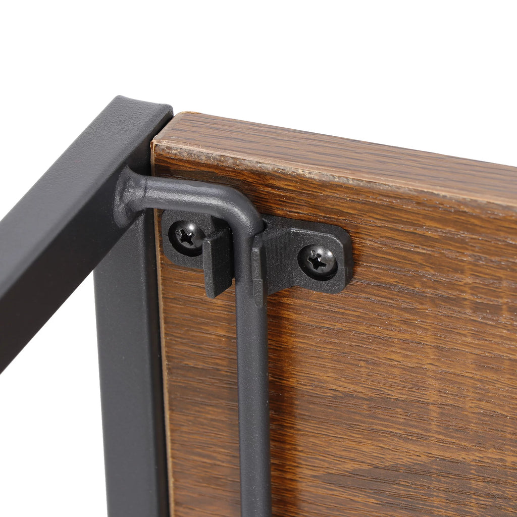 39 inch Folding Computer Desk Brown P51662