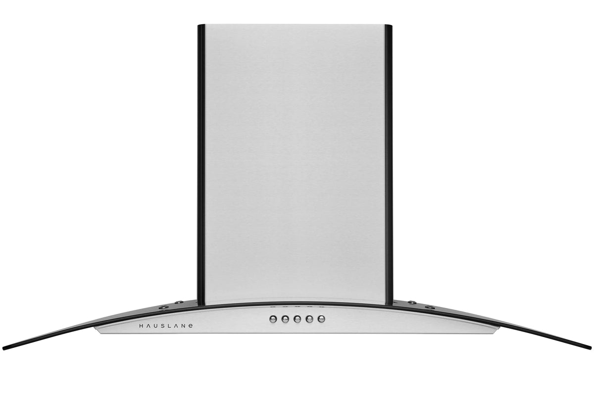 36 Inch Wall Mount Range Hood with Tempered Glass and Stainless Steel F599