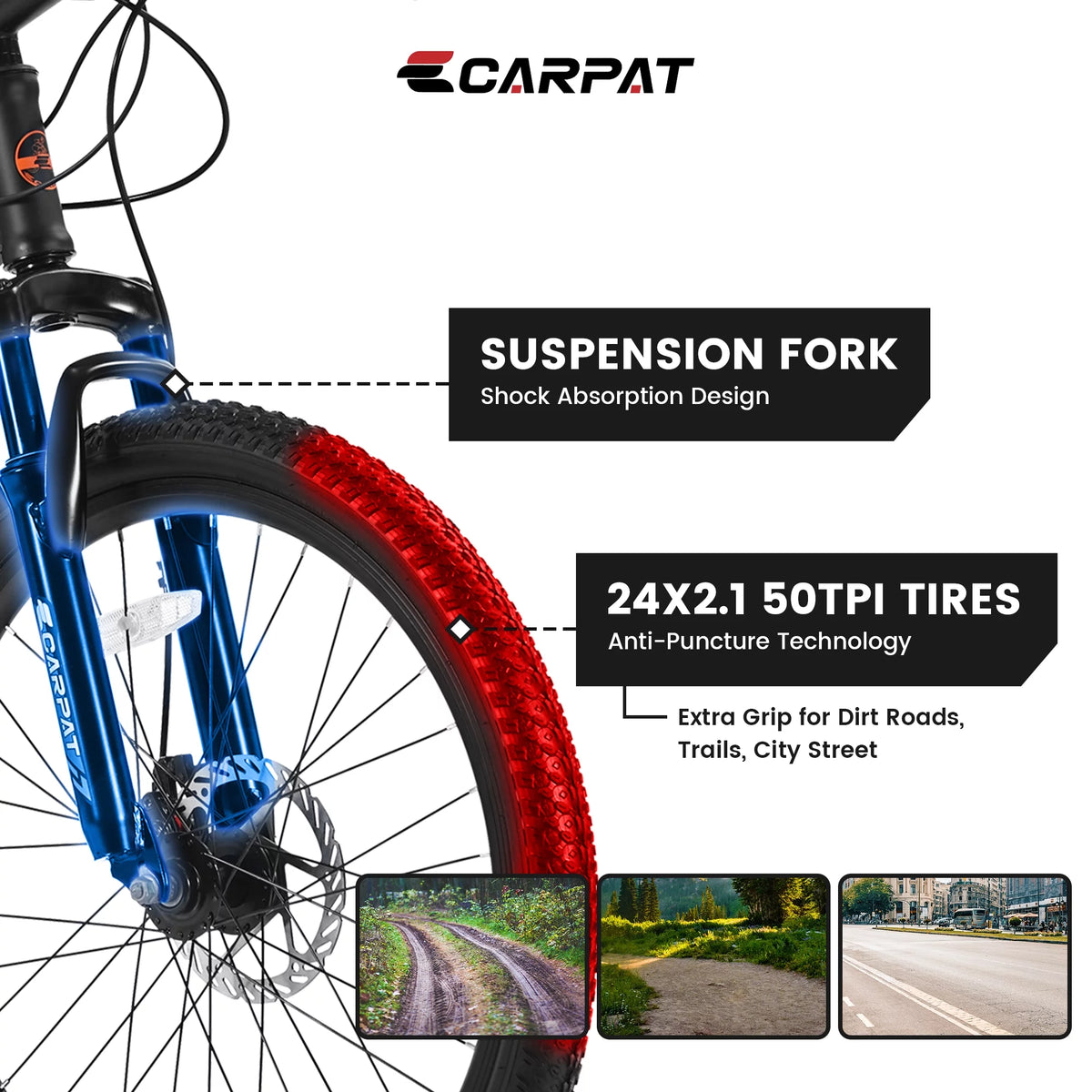 24 inch 21 Speed Mountain Bike Y1370