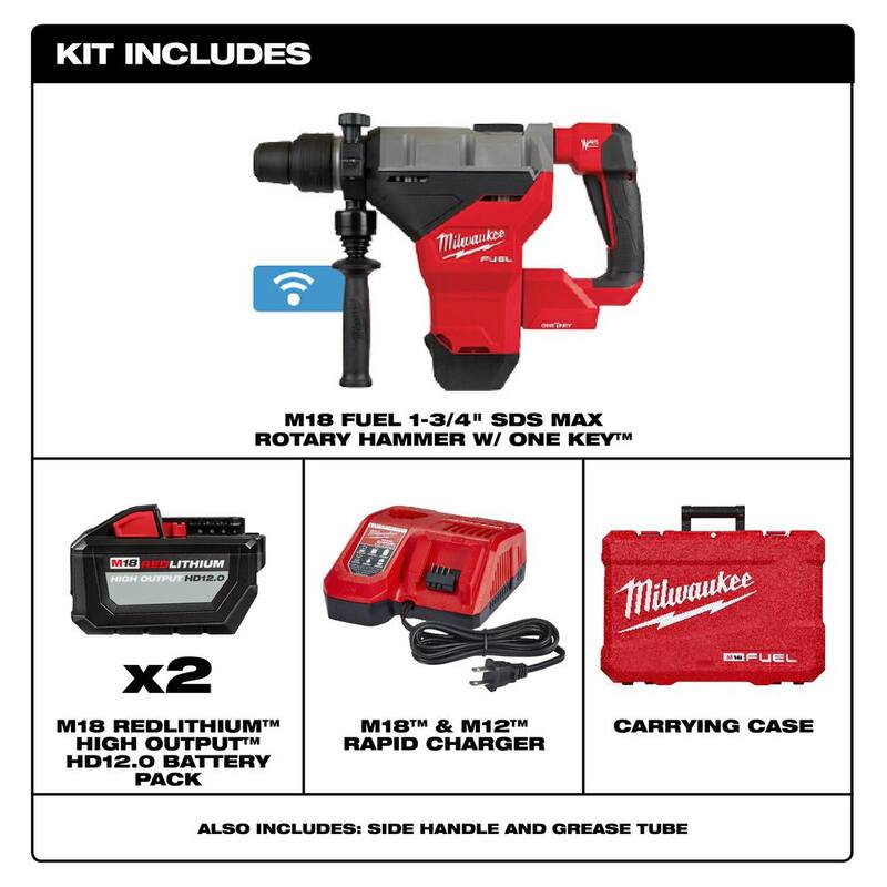 18V Lithium-Ion Brushless Cordless SDS-MAX Rotary Hammer W8556