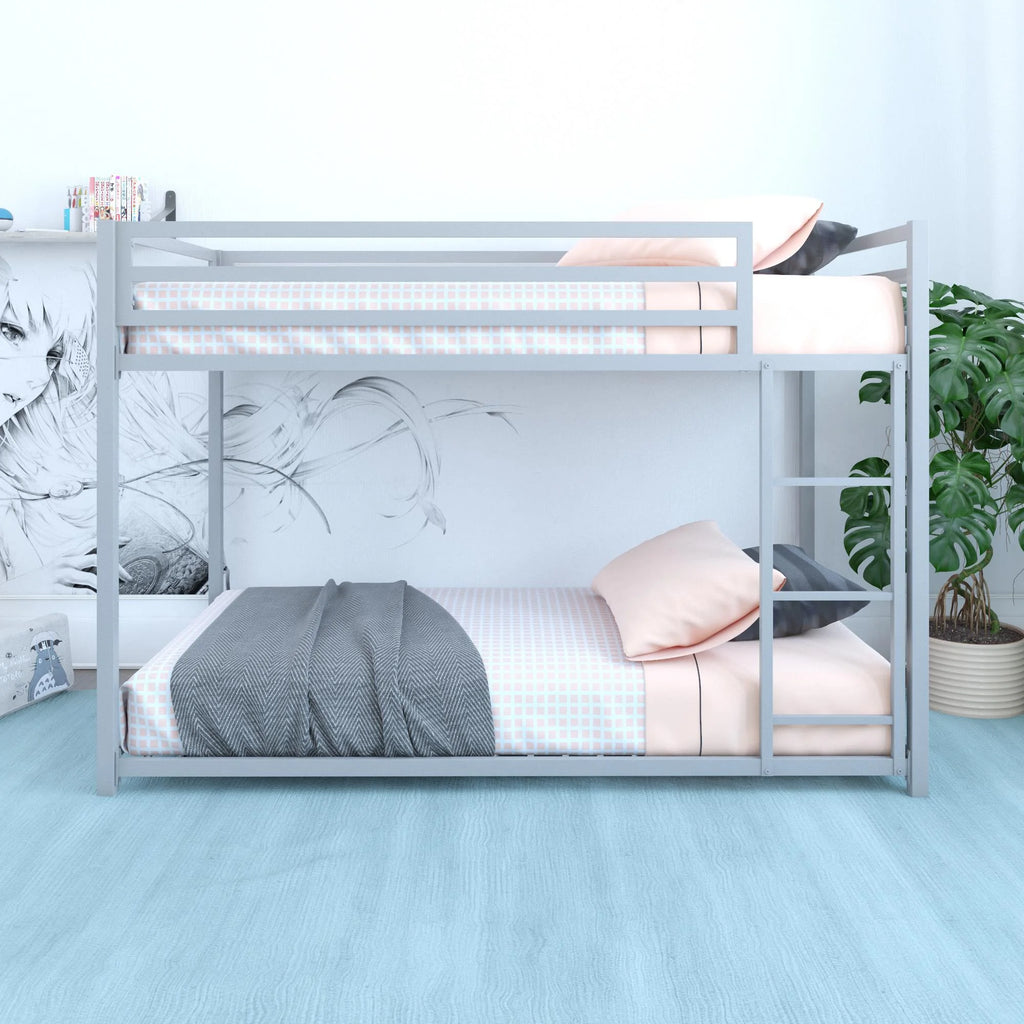 Twin Over Twin Black Bunk Bed F93120