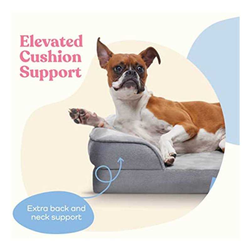 Waterproof Plush Dog Bed with Removable Washable Cover R6653