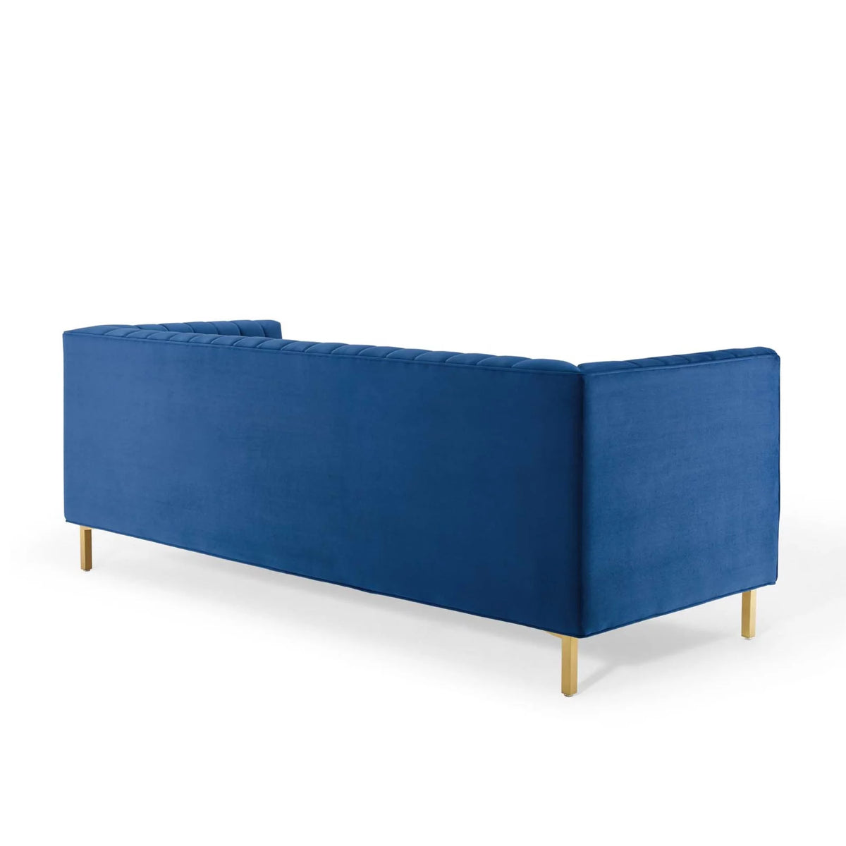 Navy Gold Velvet Sofa N15903