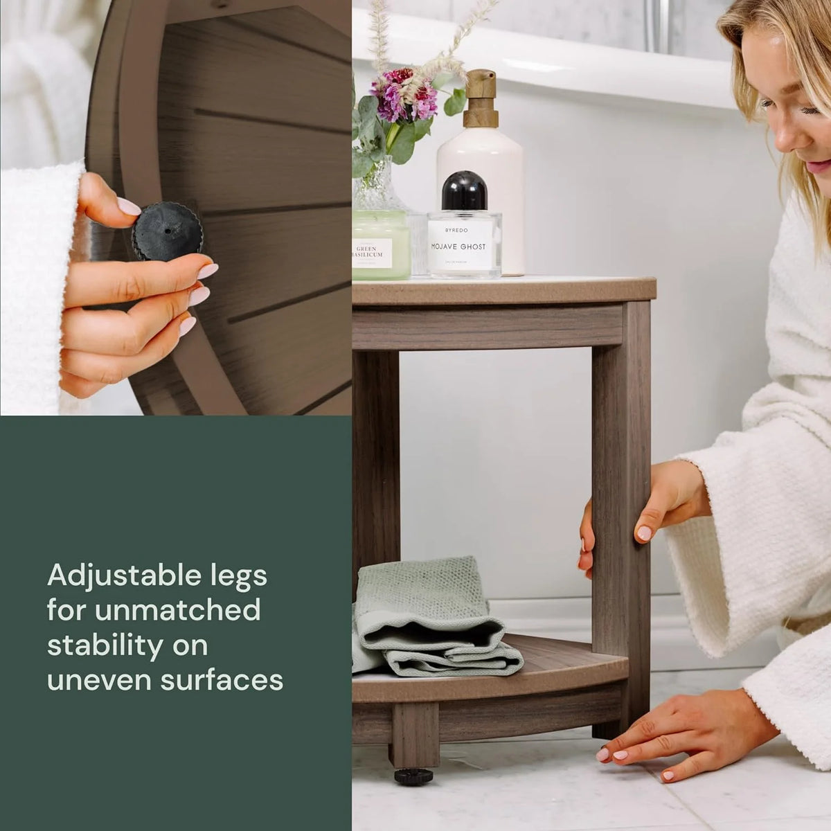 Waterproof Heavy Duty Corner Shower Stool M53181