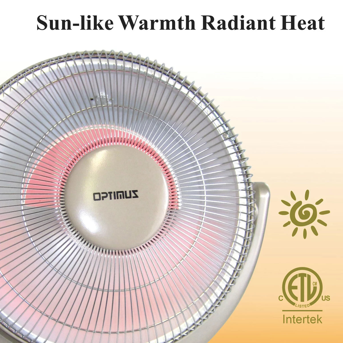 14" Adjustable Oscillating Dish Space Heater with Remote Control T19248