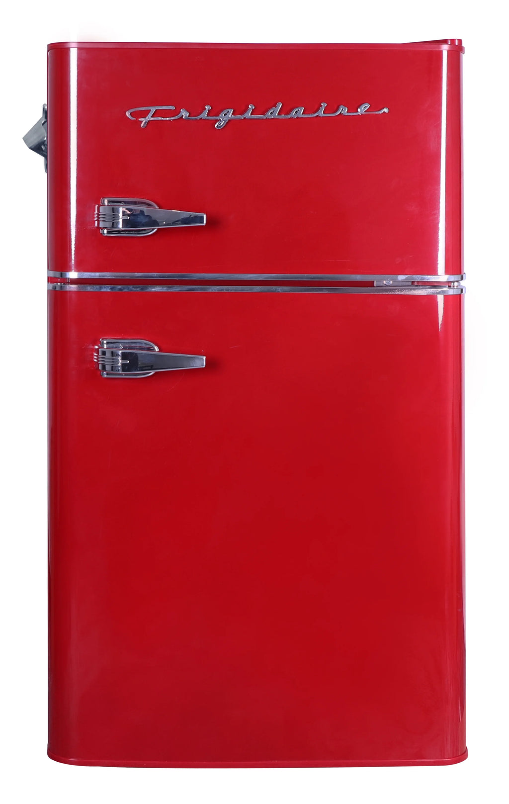 Red 3.1 Cu ft Two Door Compact Refrigerator with Freezer J1300