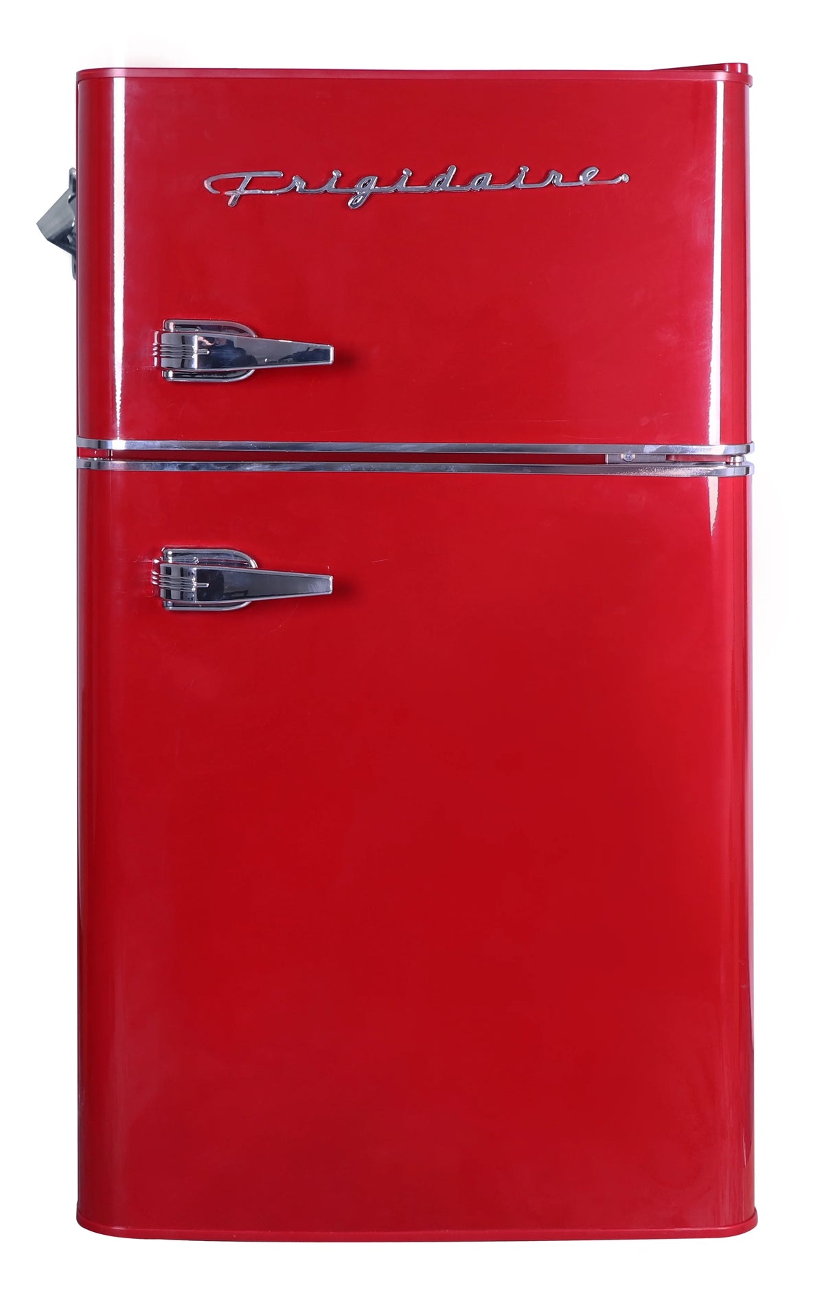 Red 3.1 Cu ft Two Door Compact Refrigerator with Freezer J1300