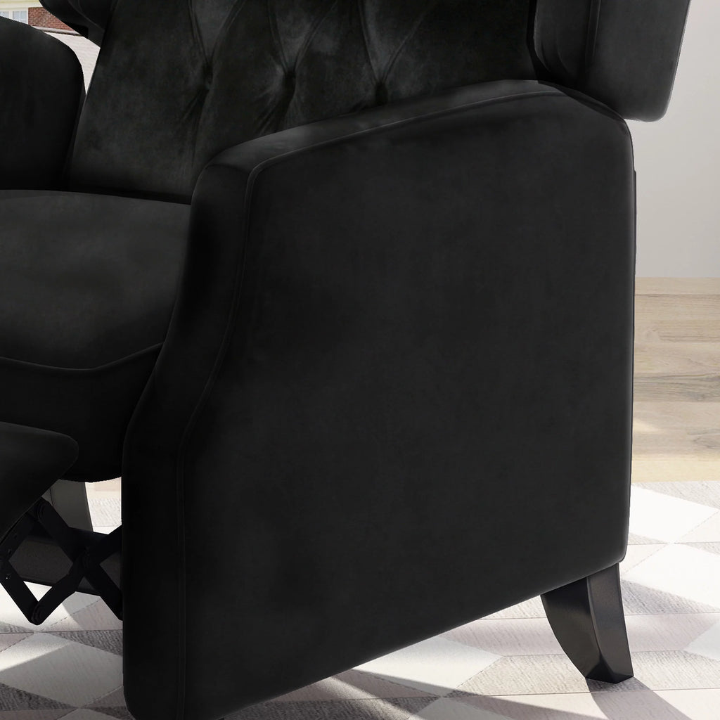 Fabric Tufted Wingback Recliner G54778