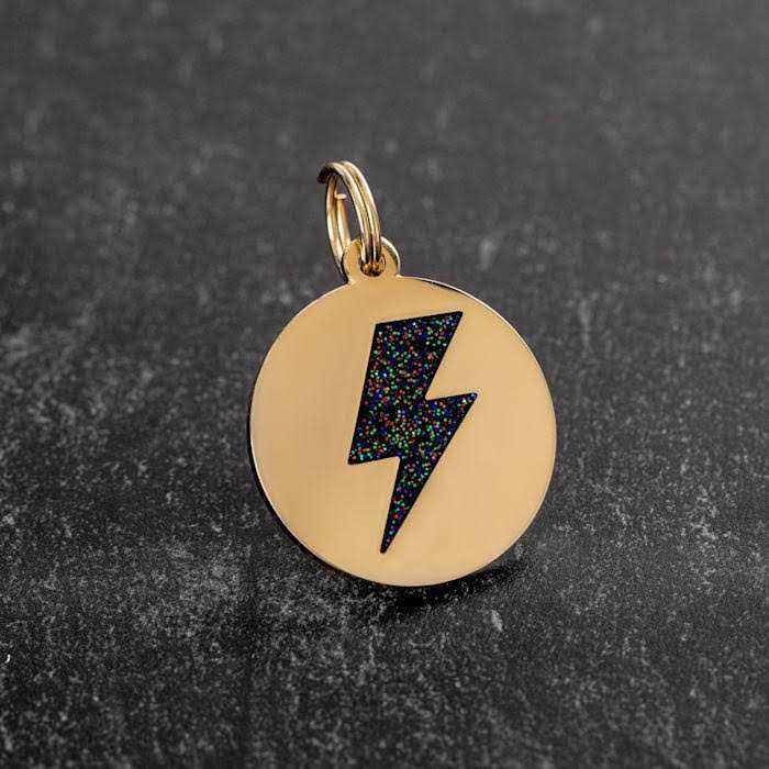 Lightning Bolt Pet ID Tag U916
