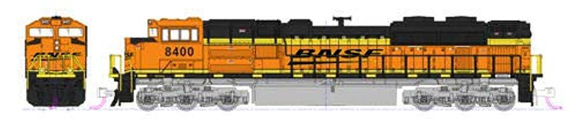 N EMD SD70ACe Nose Headlight S8613