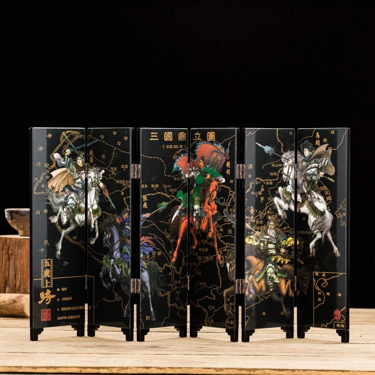 6-Panel Traditional Chinese Art Mini Divider W155