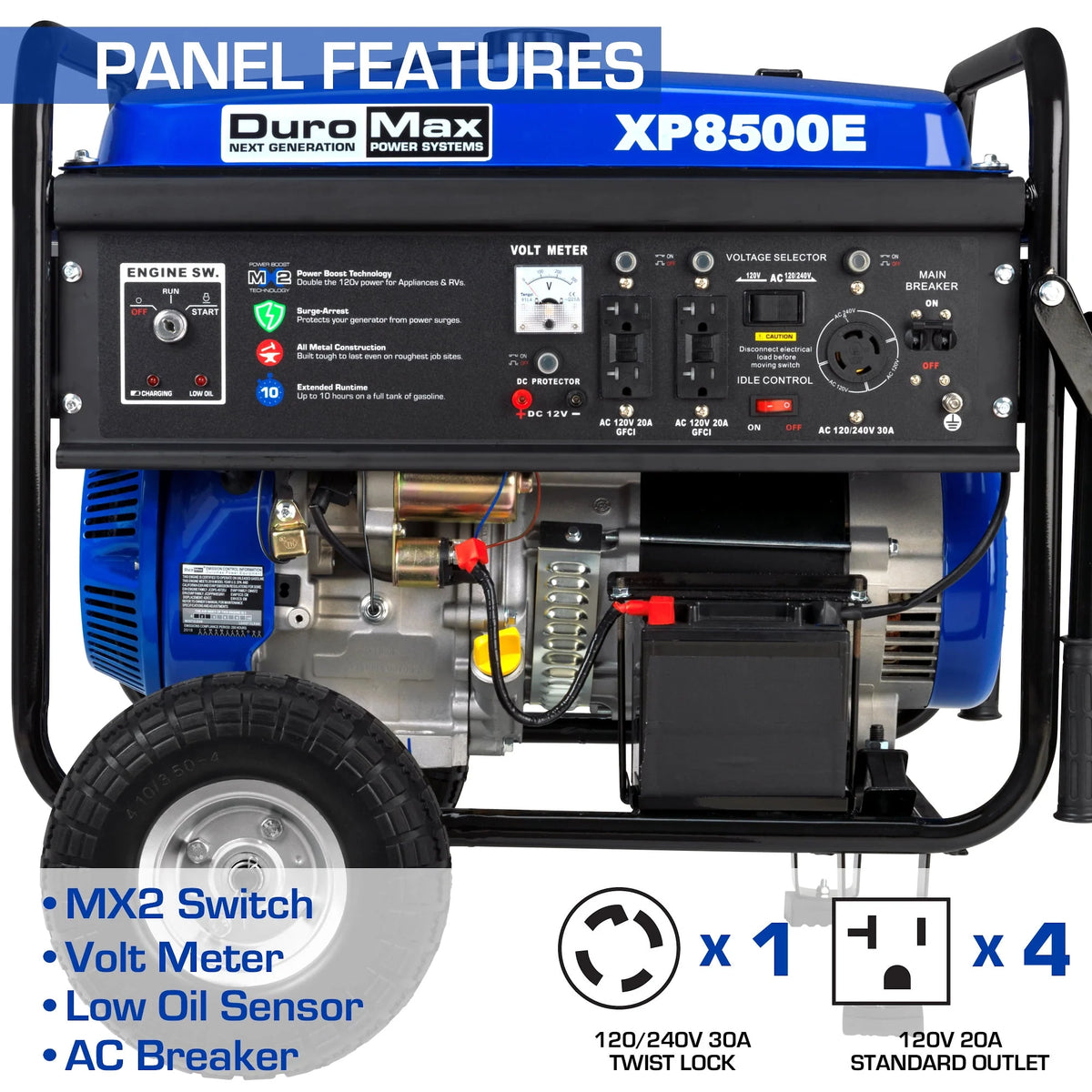 8500-Watt 420cc Gas Generator with Electric Start D5163