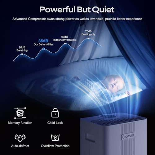 21 Pints Dehumidifier with Drain Hose S2923