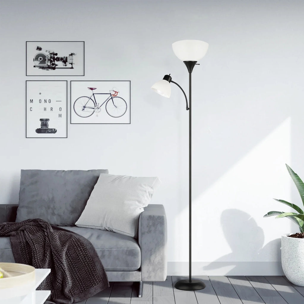 71" Torchiere Floor Lamp with Reading Side Light X134935