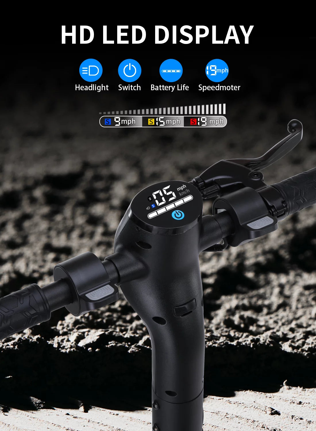 Electric Scooter with 350W Motor and 8.5 inch Honeycomb Tires M6011