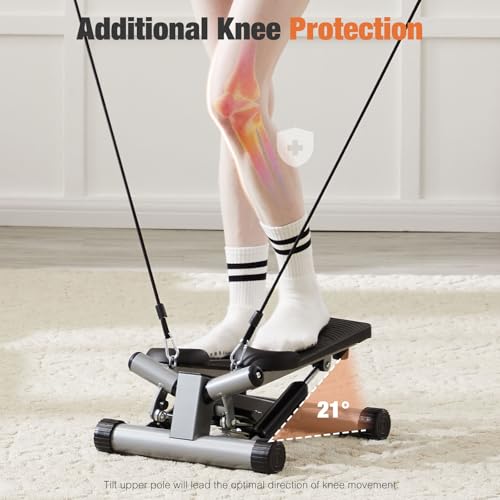 Adjustable Mini Stepper with Resistance Bands Z5138