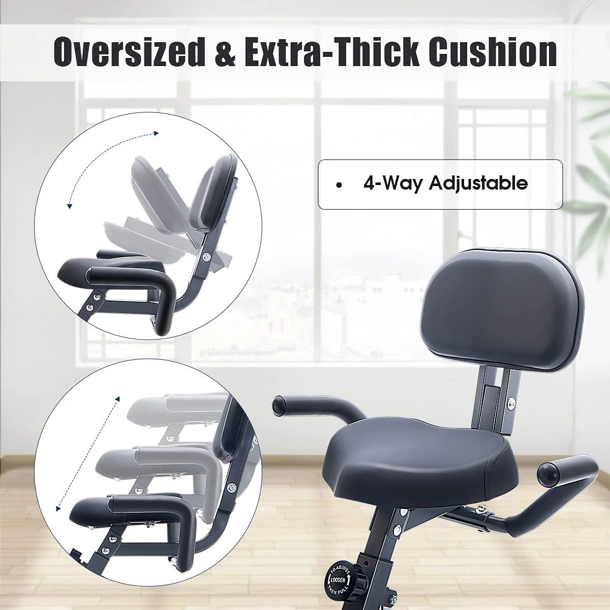 Folding 3-in-1 Recumbent Exercise Bike V7341