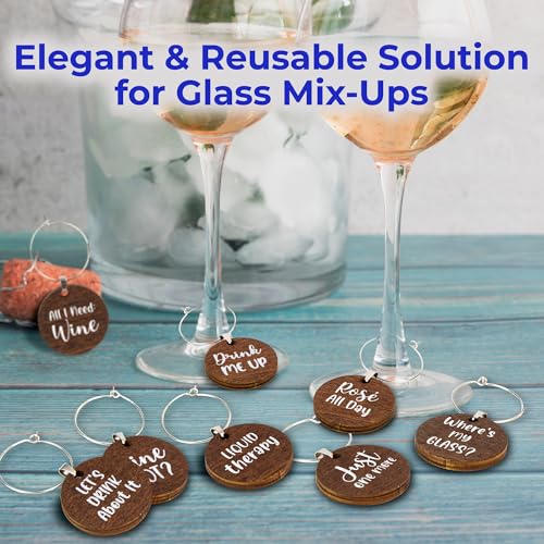 15 Pcs Christmas Wine Glass Charms O9566