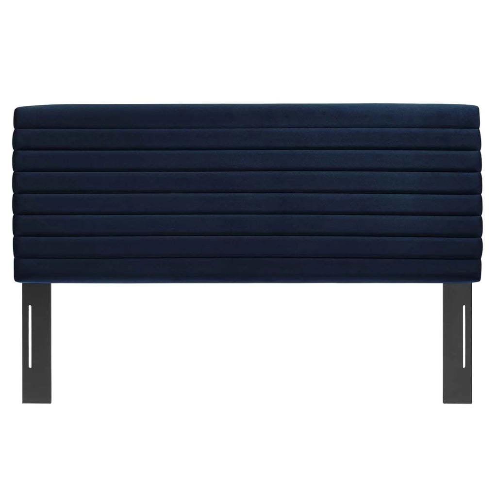 Blue Velvet King/California King Headboard R3100