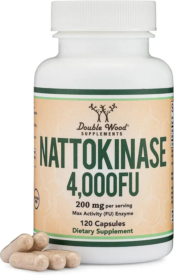 Nattokinase Supplement 4,000 FU 120 Capsules E538368