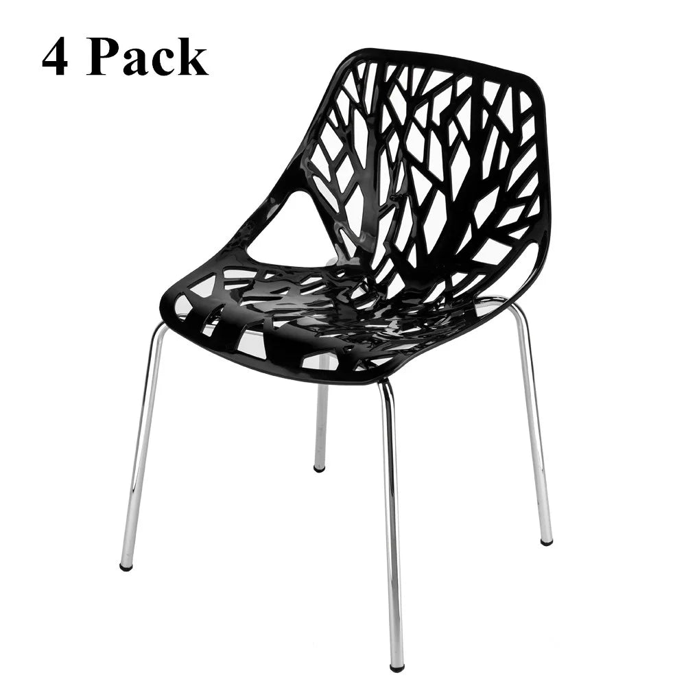 Black Plastic Dining Chair G122429