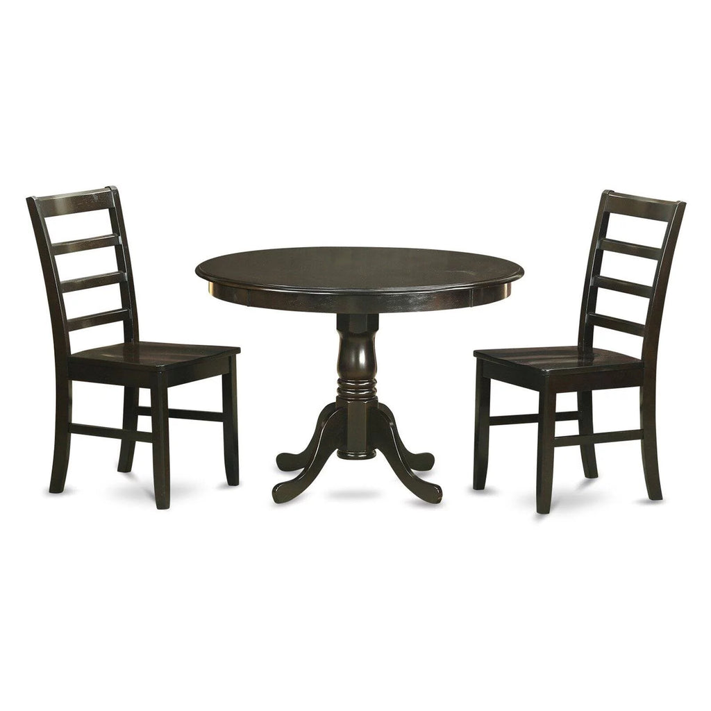 3 Piece Small Kitchen Table and 2 Dinette Chairs N863