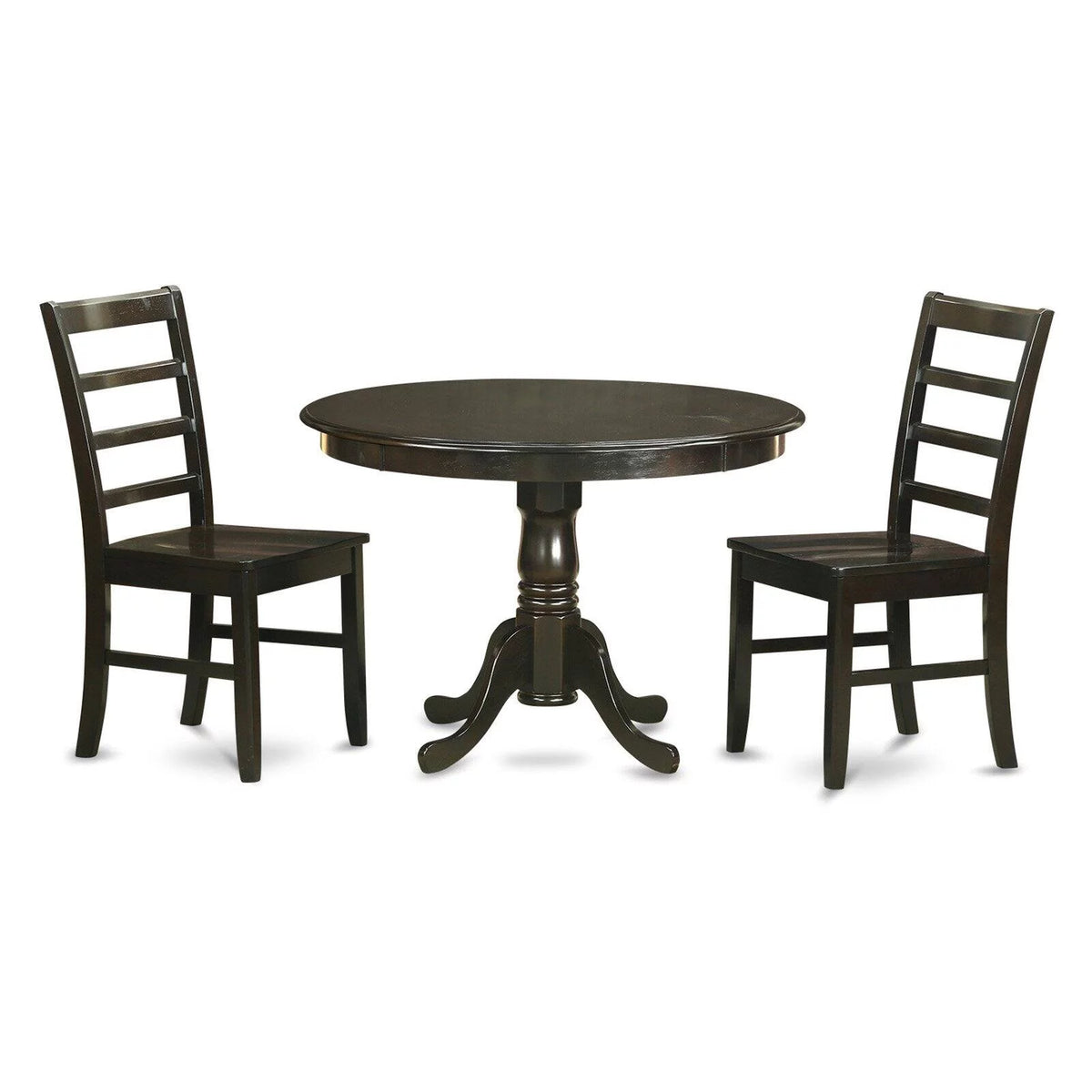 3 Piece Small Kitchen Table and 2 Dinette Chairs N863