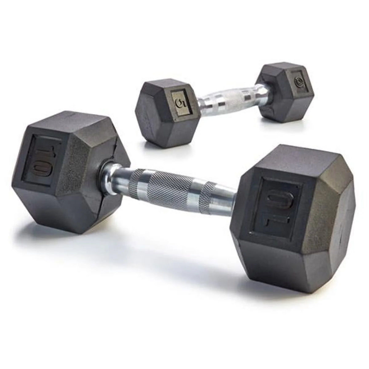 Rubber Encased Solid Hex Dumbbell N43655